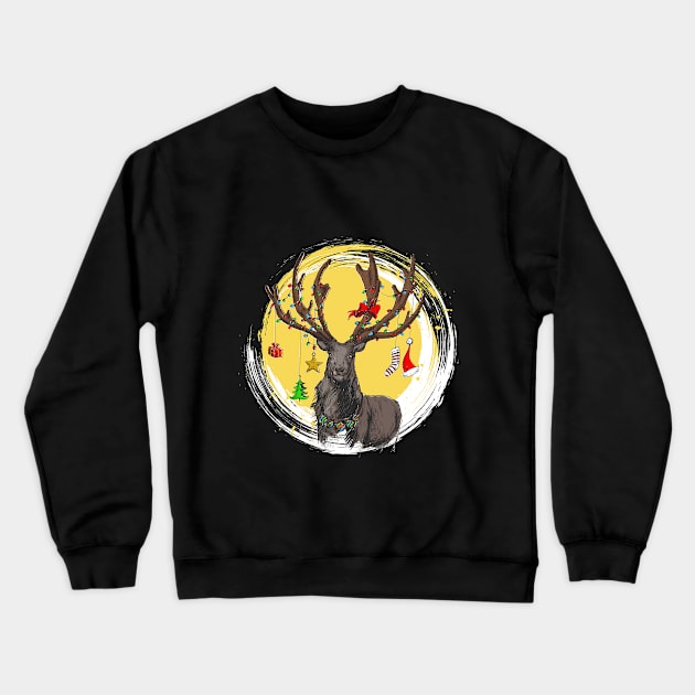 Reindeer gift Crewneck Sweatshirt by Whatastory